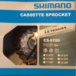 CASSETTE : Shimano 10 Speed CS-6700 ULTEGRA Cassette [11-25T]