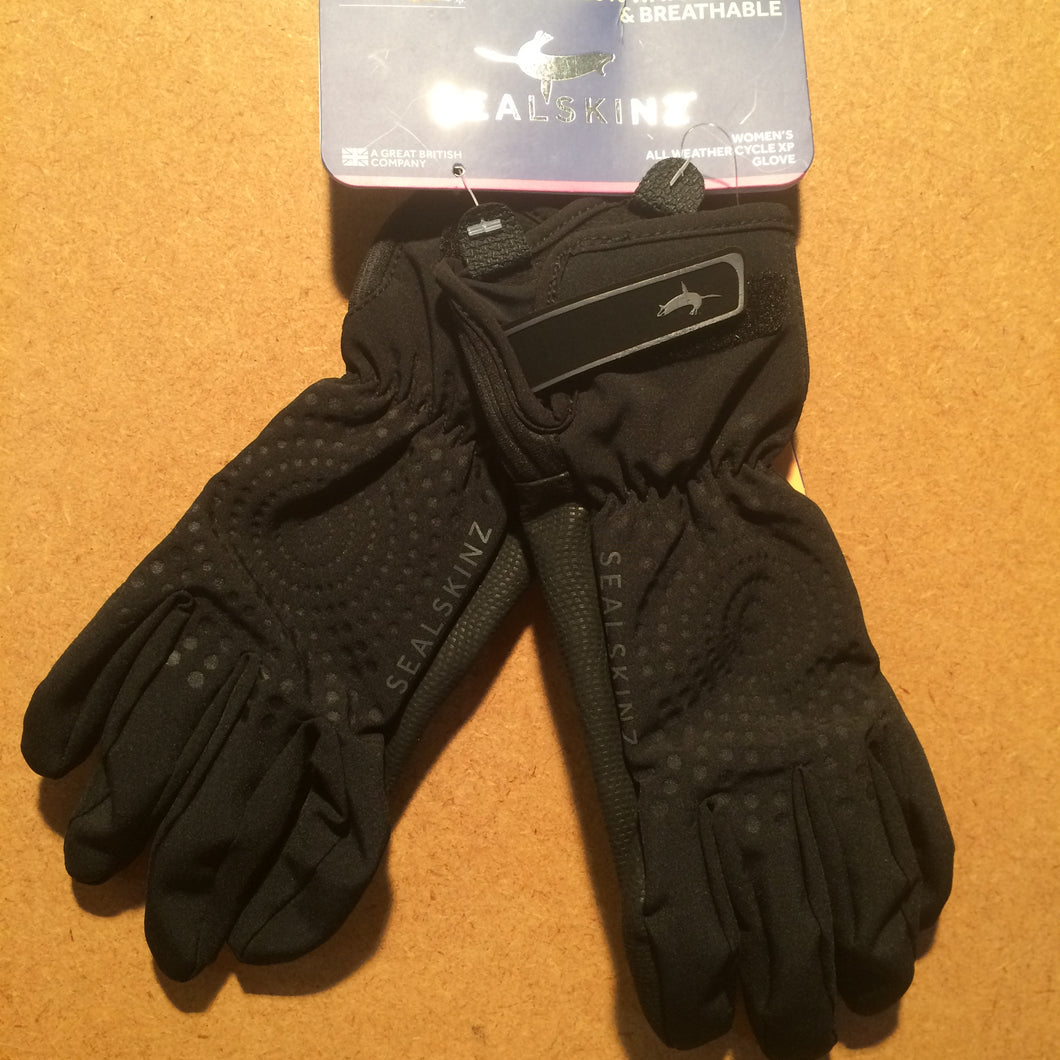 GLOVES : Sealskinz Women's All Weather Cycle XP Full Finger Cycling Gloves [S]