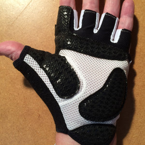 GLOVES : Assos Summer H/Finger White Panther Cycling Gloves [XL]