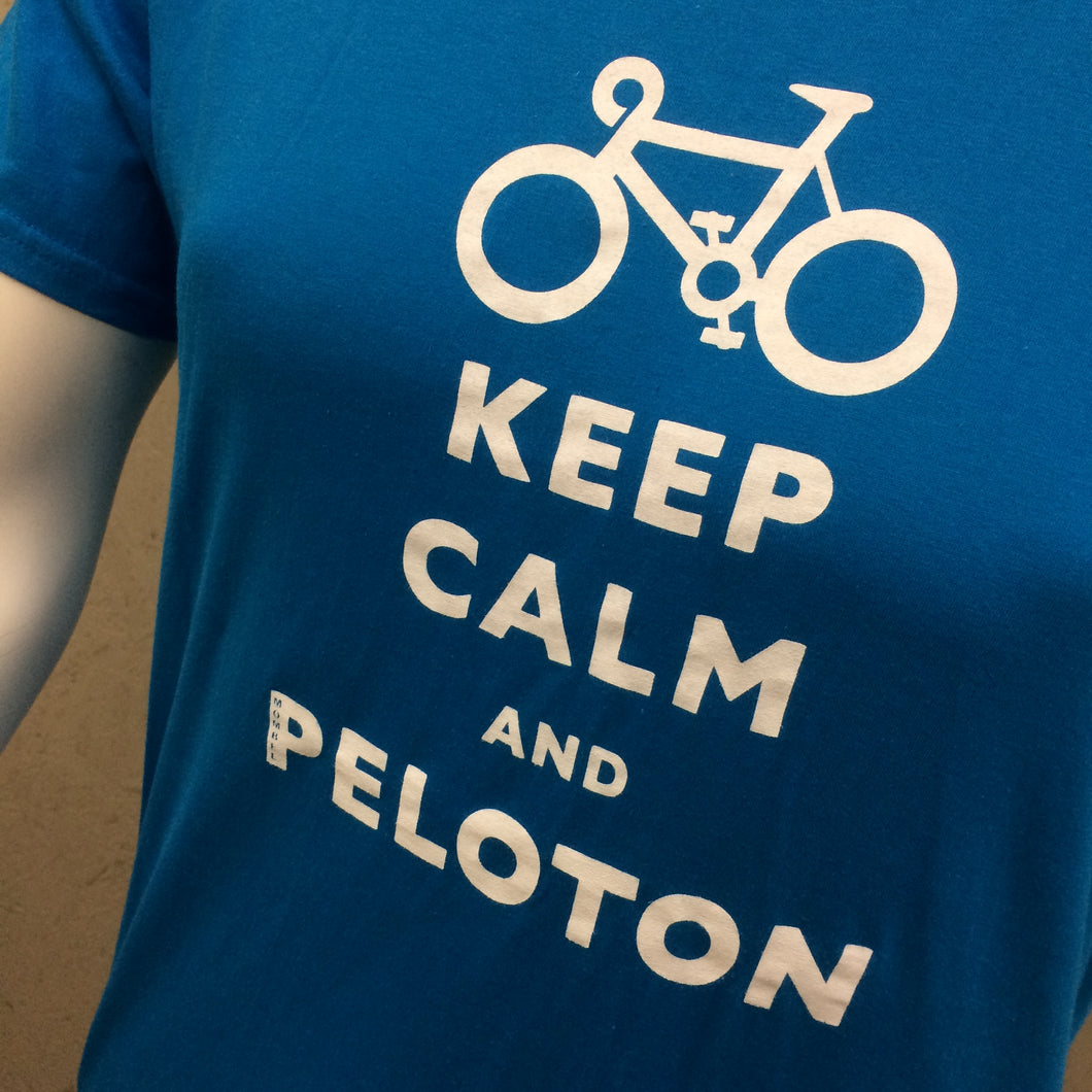 T-SHIRT : Keep Calm and Peloton Soft Style Child's T Shirt [L/9-11]