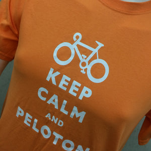 T-SHIRT : Keep Calm and Peloton Ultra Cotton Men's T Shirt [XL]
